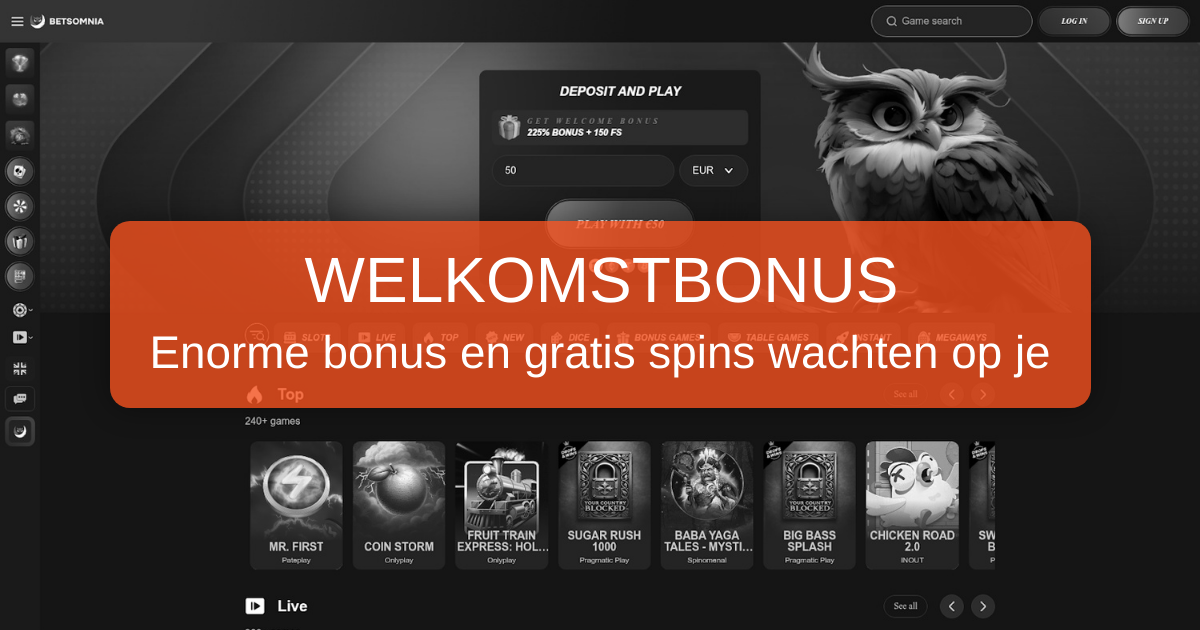 Betsomnia Casino Nederland